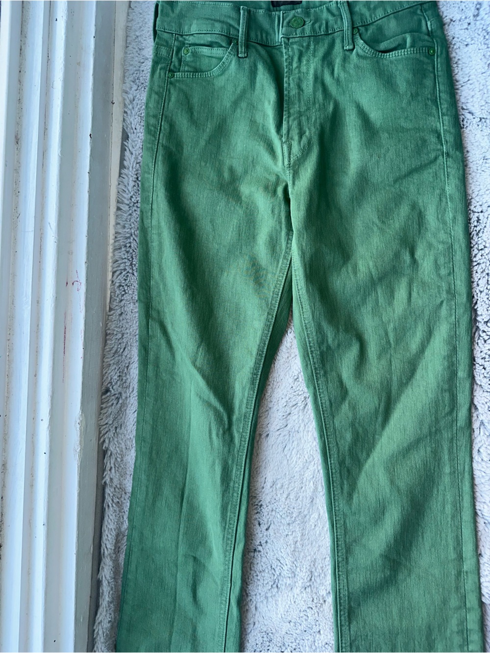 MOTHER Green Skinny Jeans